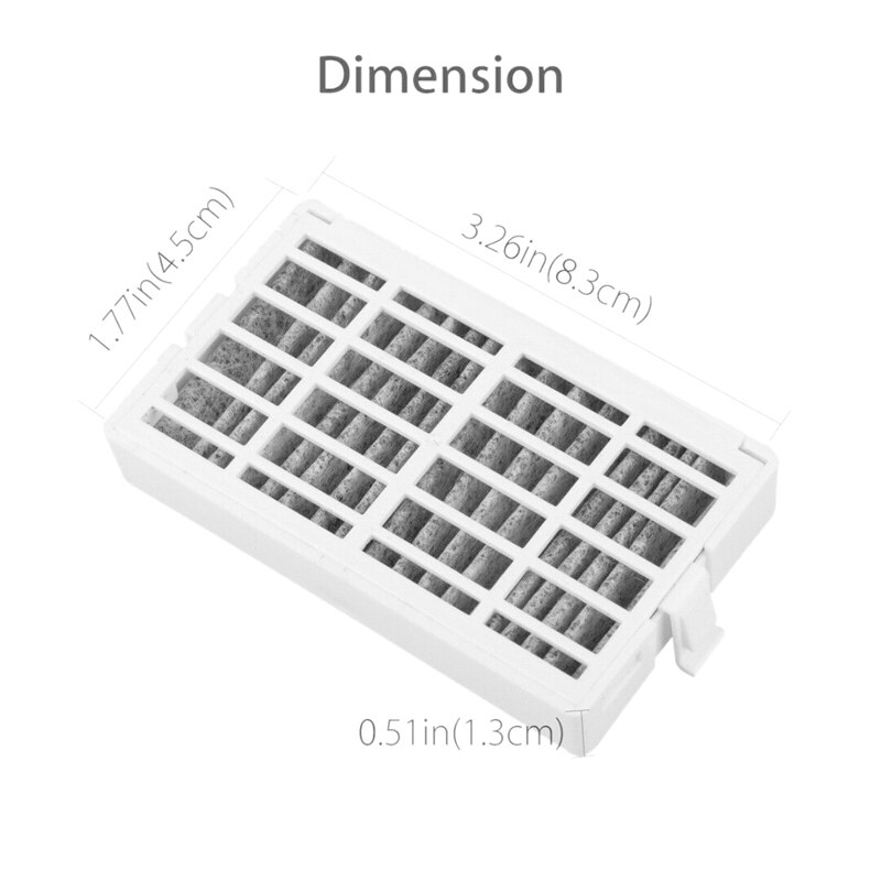 3 pces filtro de ar de substituição para whirlpool w10311524 refrigerador de fluxo fresco