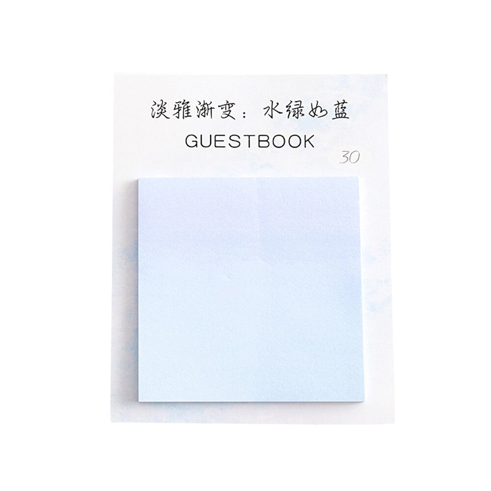 Cute Gradient Color Series Self-Adhesive Memo Pad Sticky Notes Bookmark School Office Kawaii Sticky Notes Stationery Stickers: B