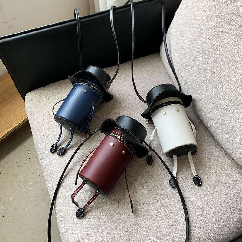 Ledernähset, lederhandwerkswerkzeuge, damen-schultertaschen, Karikatur-nähzubehör, handgefertigt, freund