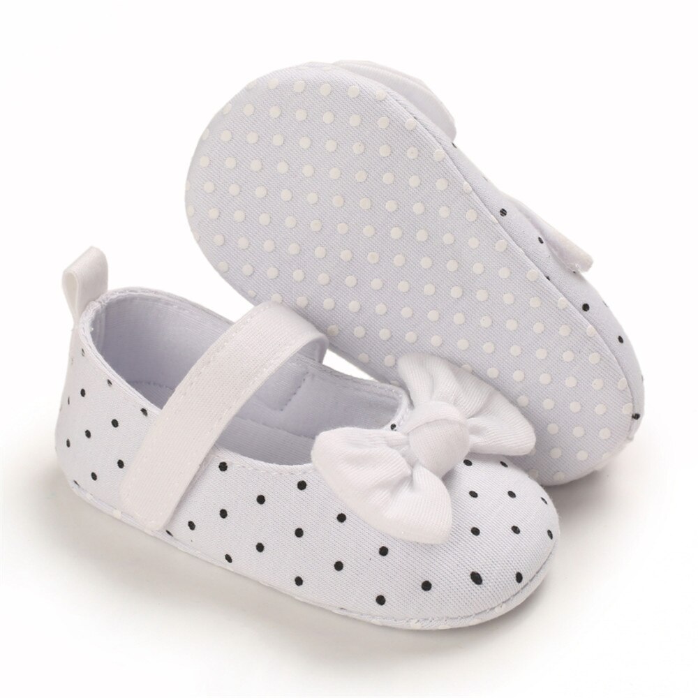 Chaussures en tissu de coton pour bébés filles de 0 à 12 mois, sandales plates à semelle souple avec nœud papillon, grises/roses/roses/blanches: A / 2