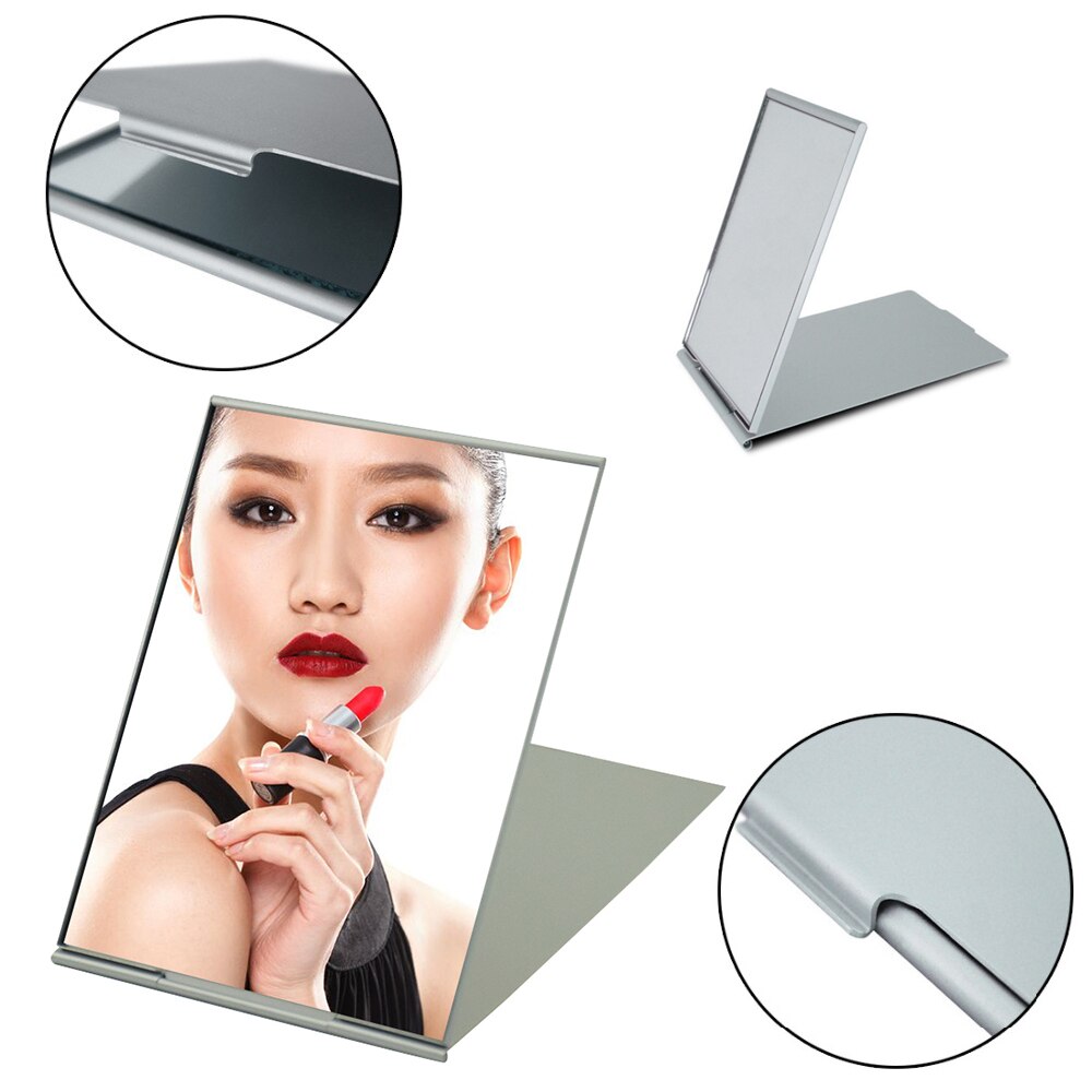 Ultra-Dunne Make-upspiegel Rechthoek Opvouwbare 5 Maten Draagbare Cosmetische Spiegel Reizen Make Dagelijkse Decoratieve Spiegel