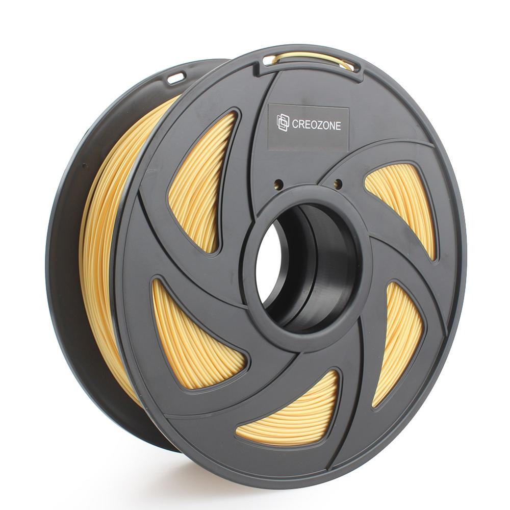 CREOZONE PLA Filament 1.75mm 1KG PLA Plastic for 3D Printer 3D Printing Materials Golden Color: Default Title