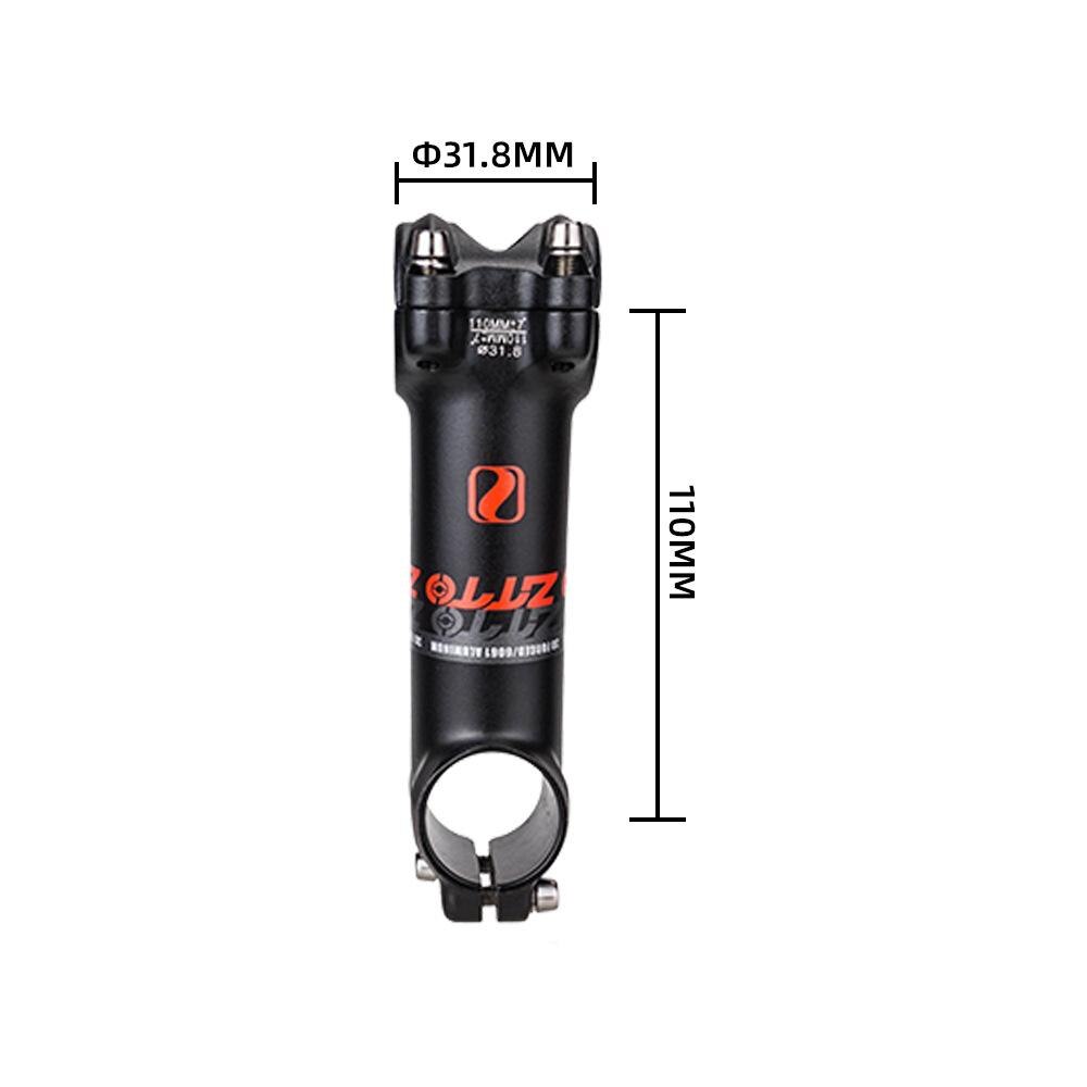 Bicycle Stem Riser ±7° Mountain Road Bike MTB Ultralight Aluminum Alloy Stem 31.8mm Handlebar Stems 60- 120mm Bike Parts: 110MM