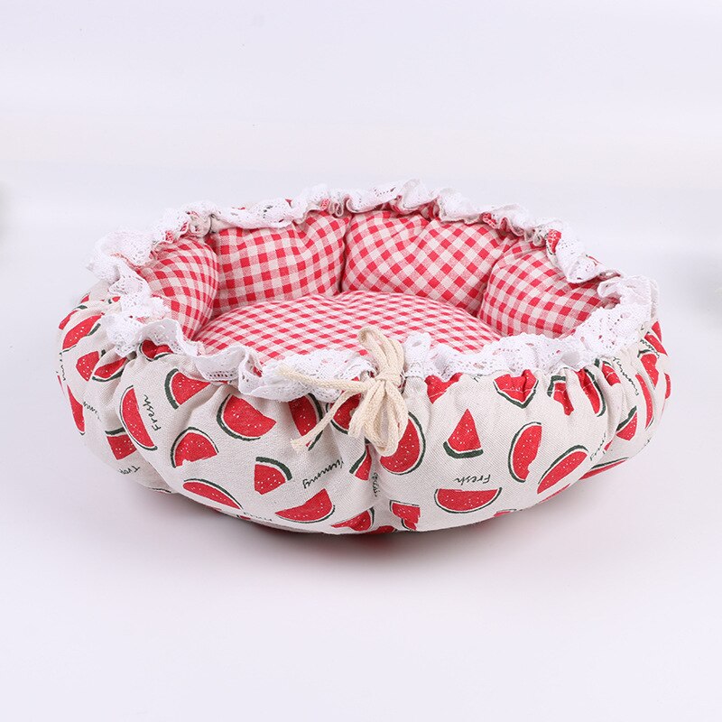 Pet Dog Nest flower Bud Nest Pumpkin Nest Small Dog Kennel Cat Nest Pet Mat Sleep Nest For Cat Teddy Chihuahua Bed