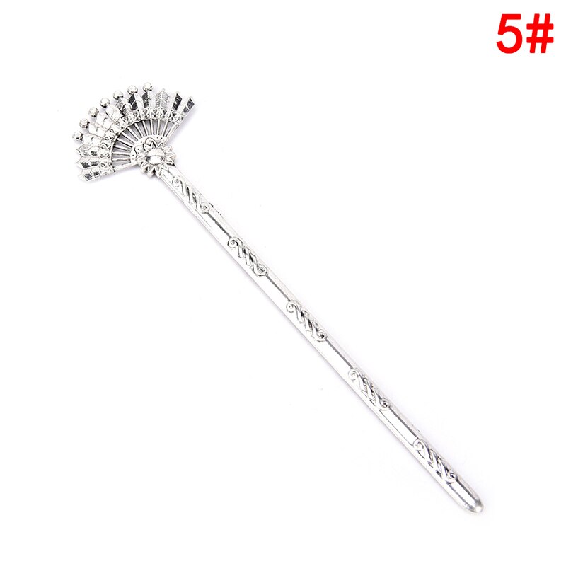 Chinese Vintage Bronze Antique Hair Sticks Hairpin DIY Zinc Alloy Metal Jewelry Accessories Bob Bookmark