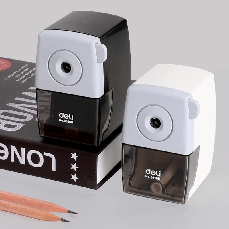 DELI Hand-cranked Pencil Sharpener Manual Rotary Pencil Knife Kids Hand Crank Pencil Cutter 0610B/0668 School Office Supplies