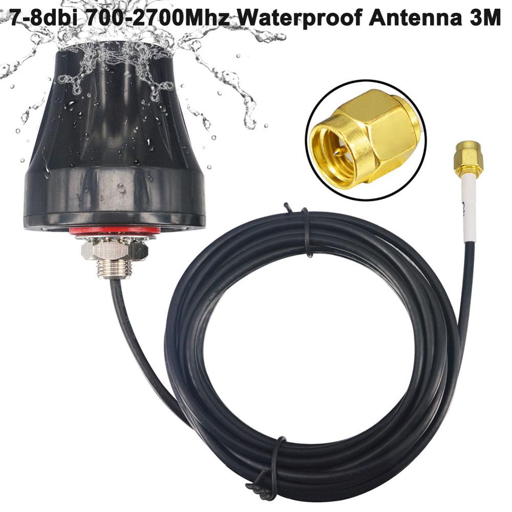 7-8dbi 700-2700MHz GSM 3G 4G Antenna Waterproof Outdoor Antenne Panel 4G LTE Aerial SMA male Omnidirectional Antenne 3M Cable