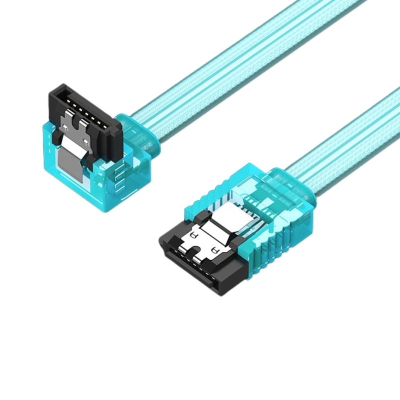 Sata 3.0 SSD Data kabel Sata III dysk twardy do dysku twardego linia danych proste prawo kąt 6 gb/s przewód do dysk twardy Sata SSD sterownik CD: Niebieski
