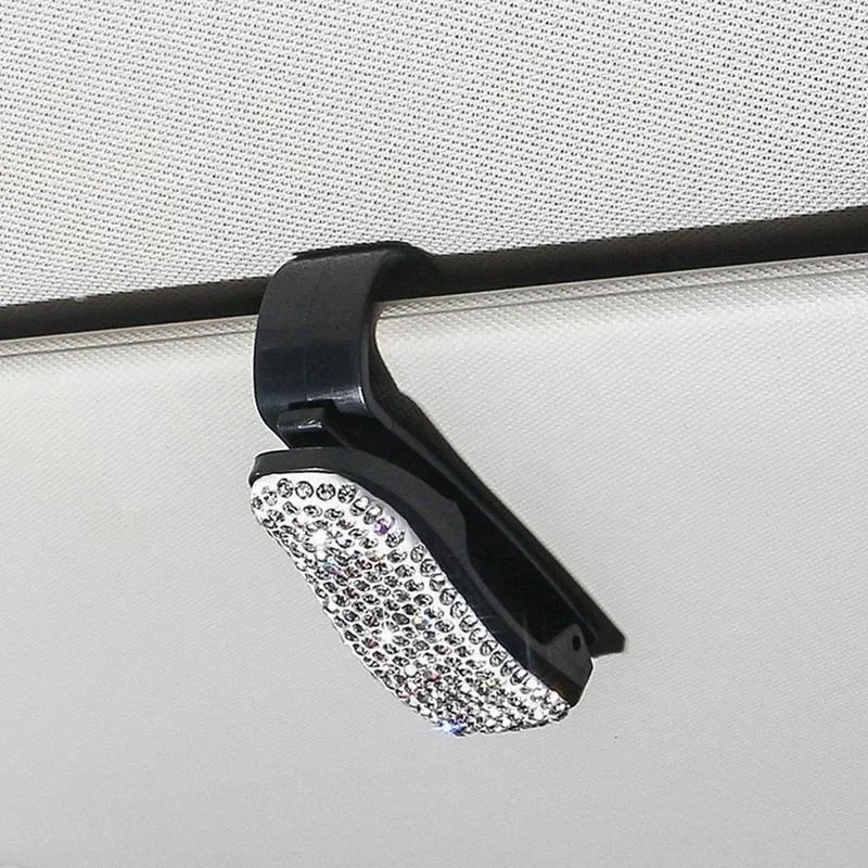 Réinitialisation de fixation automatique pour voiture, pare-soleil de véhicule, biscuits, prompt ket ket, lunettes de soleil, carte, billet, stylo, support de clip portable: GRIS
