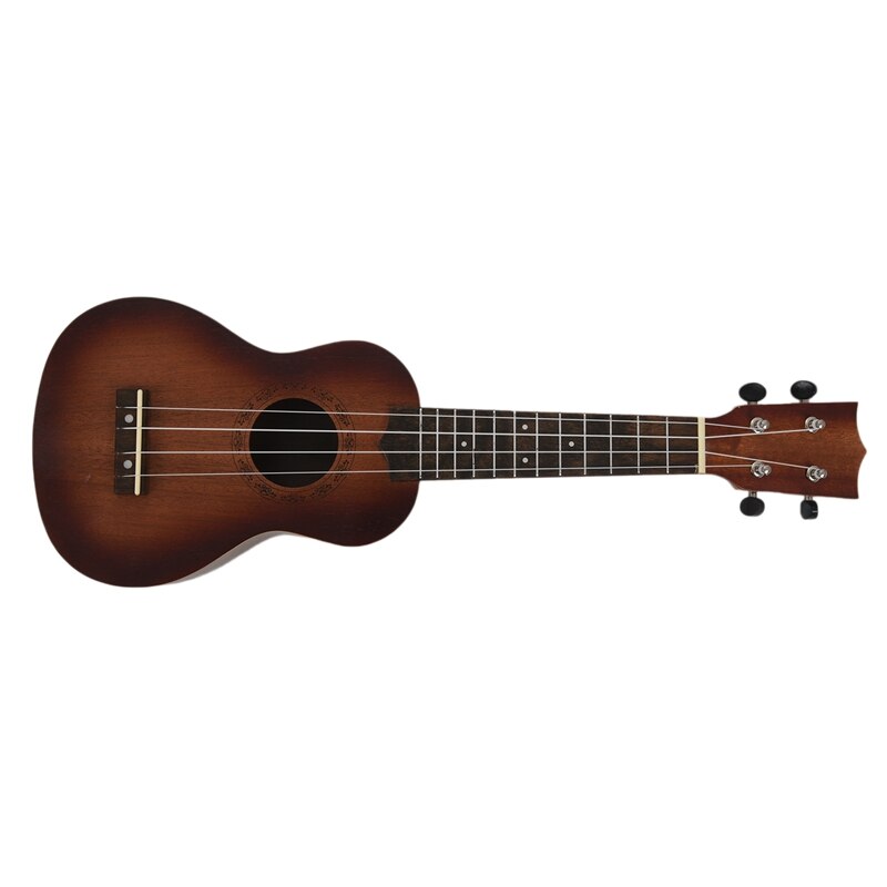 21 tums ukulele, nybörjargitarr, liten gitarr, kan spela ett musikinstrument