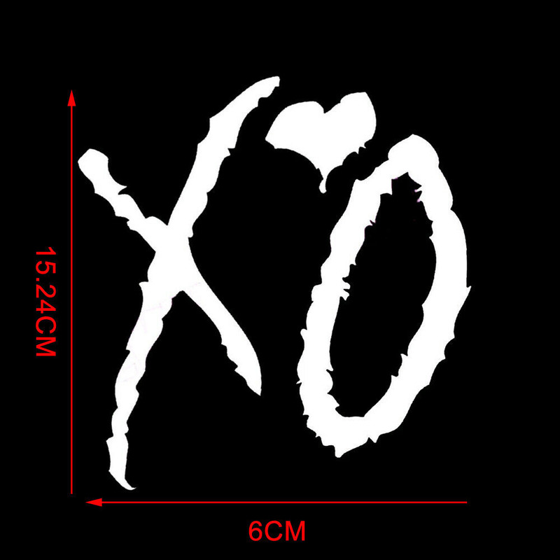 The Weeknd XO Vinyl Sticker Car Truck Window Laptop Wall Art Decal Decoration Auto Accessories