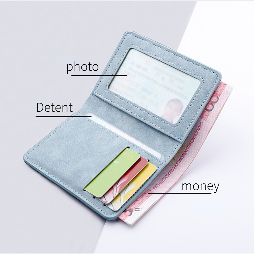 Modny portfel męski/damski ID/portfel z miejscem na karty kredytowe dla mężczyzn Multi-Card BagHolder Dwuczęściowy mały portfel Czarny/szary portmonetka