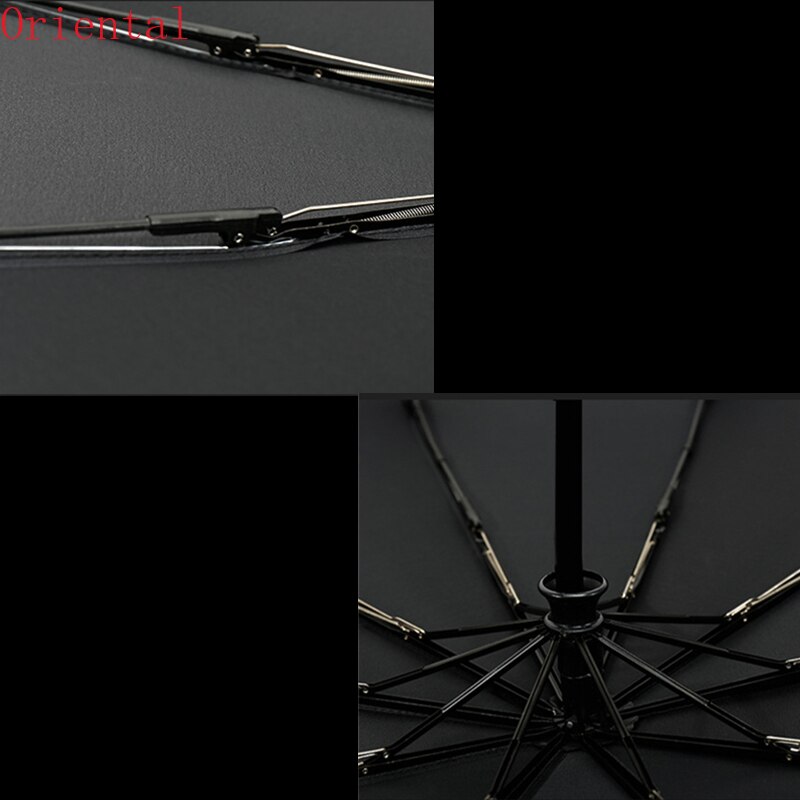 Wind Resistant Three Folding Automatic Umbrella Rain Women Auto Luxury Big Windproof Umbrellas Men Frame Windproof 10K Parasol