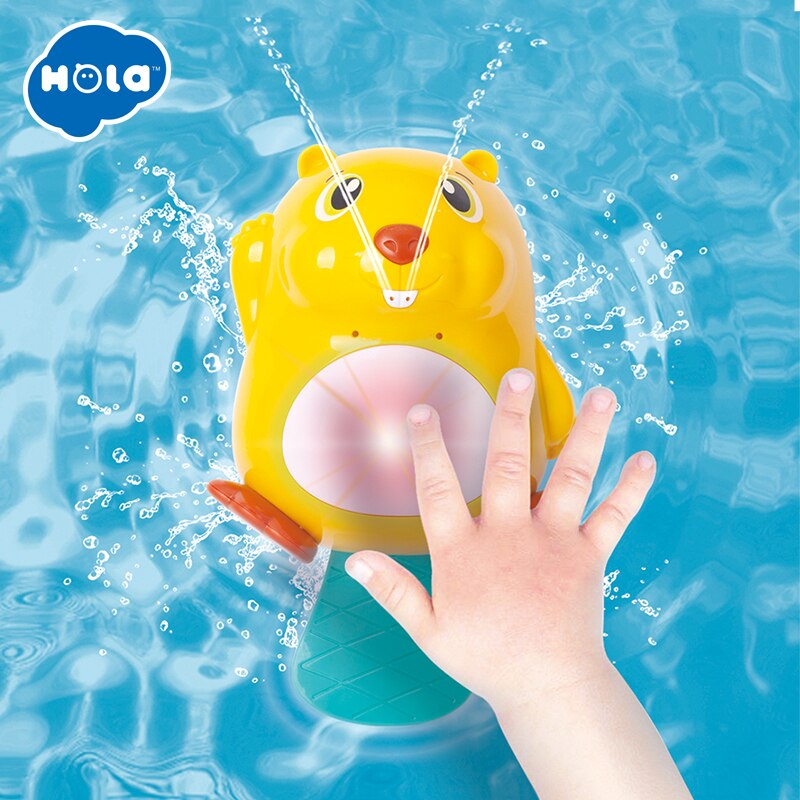 Hola 8102 Kikker Muziek Kids Bad Toy Bad Zeep Automatische Bubble Maker Baby Badkamer Speelgoed Voor Kinderen