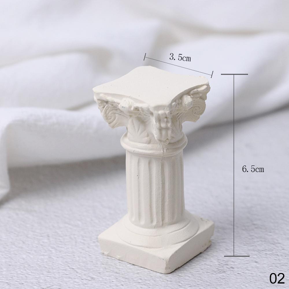 Mini Simulatie Romeinse Kolommen Kunstmatige Kaars Voor Ins Fotografie Schieten Props Foto Studio Achtergrond Versiering: Beige Roman Column