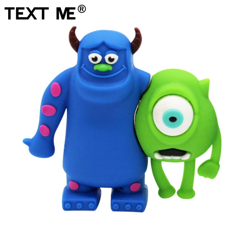 TEXT ME cute cartoon 3 colour Monster University usb flash drive usb 2.0 4GB 8GB 16GB 32GB 64GB pendrive best