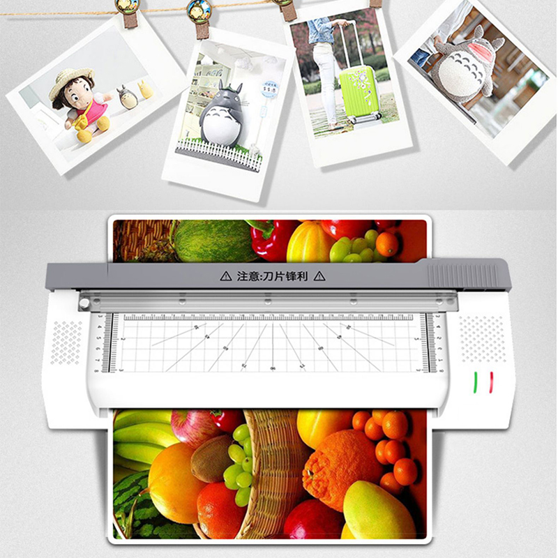 A3/A4 Photo Laminator YE381C Fast Warm-up Laminating Machine With Paper Knife Home Office Automatic Lamination File Photo 220V