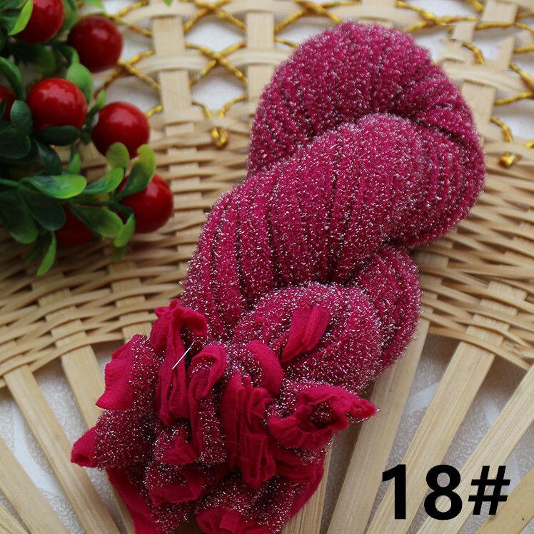 2pcs Silver Nylon Stocking Flowers Material DIY High-density Silk Stocking Making Simulation Flowers Handmade Ronde Flower