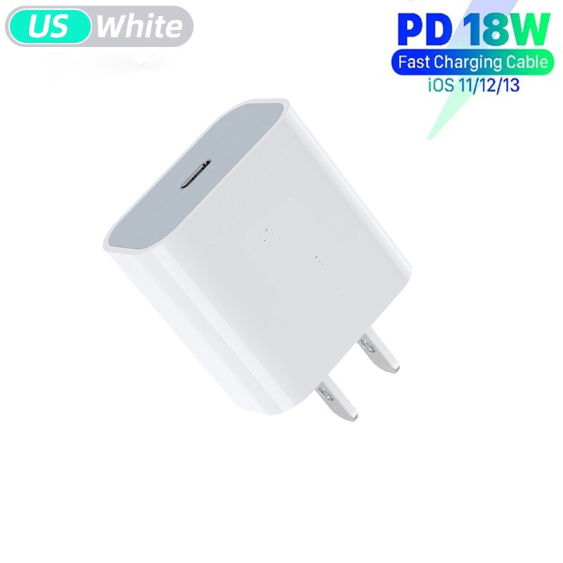 20W 18W Pd Usb C Lader Voor Iphone 12 Pro Max 11 Xs Xr Fast Charger Type C qc 3.0 Op Xiaomi Quick Opladen Mobiele Telefoon Oplader: 18W US Plug