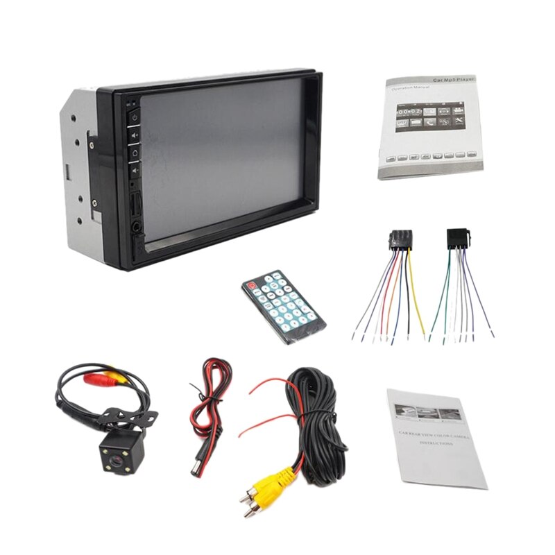 7 inch led hd-scherm stereo 2 din auto multimedia radio bluetooth  mp5 speler 7034