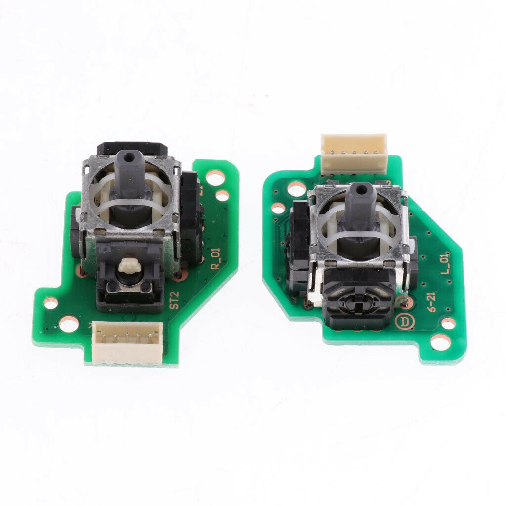 Analoge Stick Caps + 3D Joystick Thumbstick + Flex Kabel Vervanging Voor Nintendo Wiiu Pad Controller L/R Set