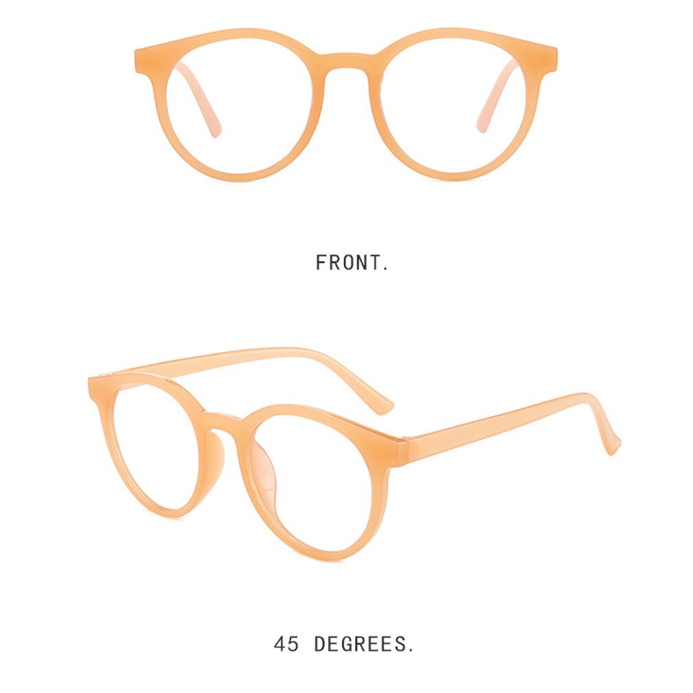 De de gafas de Marco No grado gafas de marco redondo gafas marco óptico portátil práctico gafas