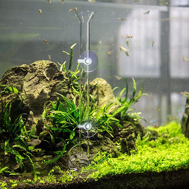 Aquarium Voeden Buis Garnalen Voeden Voedsel Buis Met Zuignap, Glas Feeder Voeden Voor Aquarium Fish Tank