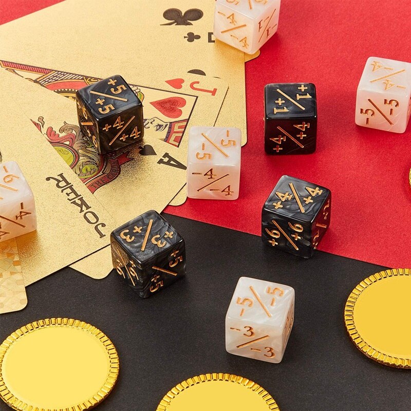 Compteur de dés D6 de 16mm, ELOS-48 pièces, pour jeux de cartes MTG, cg