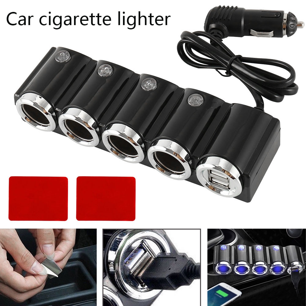 SYCEES 2 stuks sigarettenaansteker 12 V-24 V sigarettenaansteker stopcontact DC sigarettenaansteker stopcontact voor auto, motorfiets, marine, camper, vrachtwagen, SUV, UTV enz