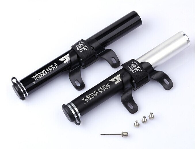 GIYO Mini-Teleskop-Luftpumpe Für Fahrrad & Motorrad - Bis 120 PSI, Mit Druckmesser