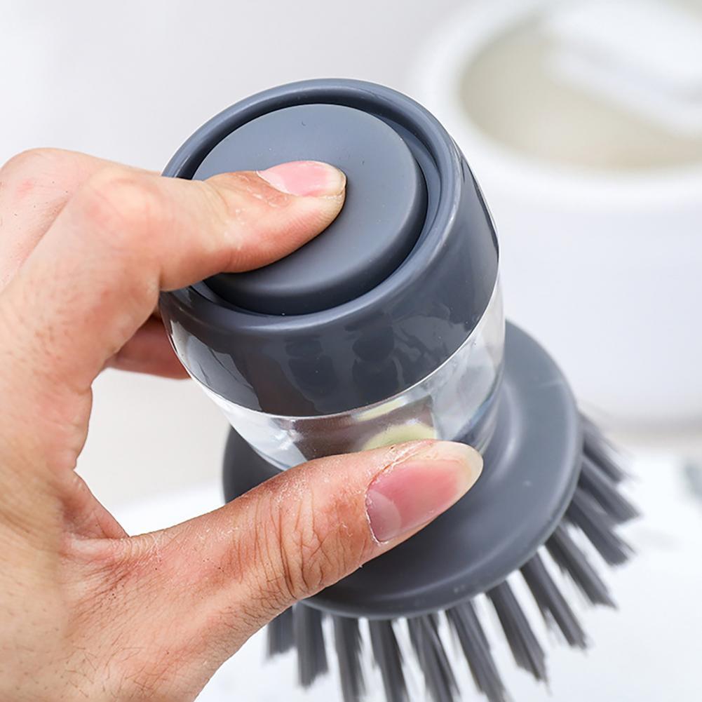 Outil de lavage de la vaisselle, brosse de nettoyage des casseroles, rechargeable, anti-rayures, Type debout, distribution de savon de cuisine, brosse à récurer pour les outils de cuisine