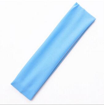 Multicolor Duurzaam Zweet absorberende Yoga handdoek haarband voor Yoga en pilates oefening #2080 B1: blue