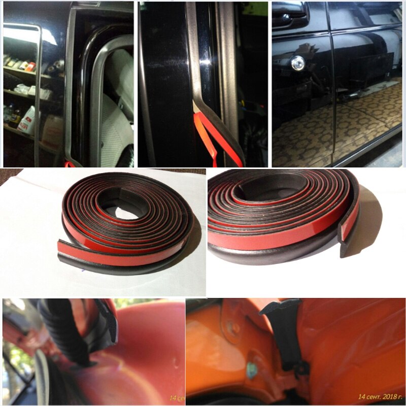 Juntas de goma para coche en forma de Z, aislamiento acústico Epdm, antipolvo, sellado impermeable, aislamiento acústico para coche