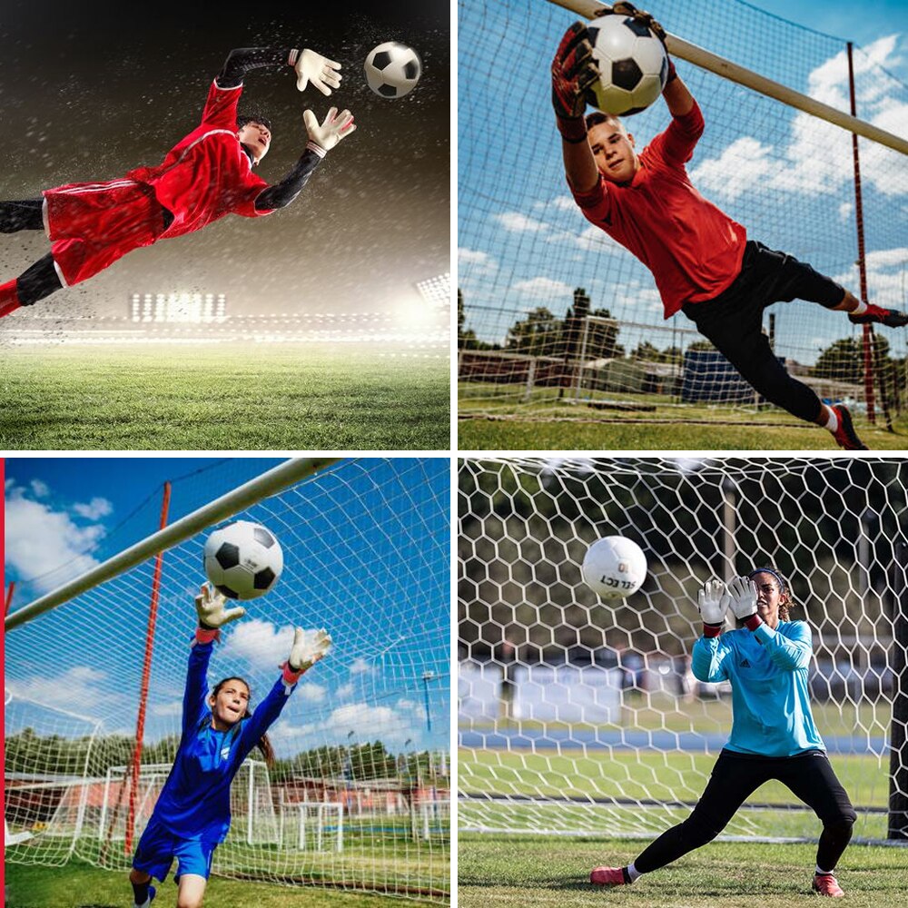 Kids Adult Football Goalkeeper Glove Full Finger Hand Protection Glove Training Soccer Gloves Football Keeper Protection Gloves