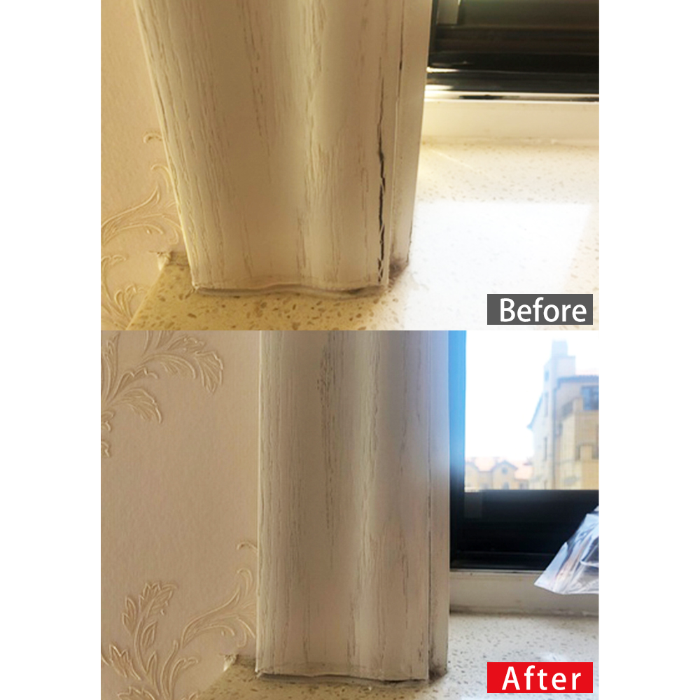 Møbelmaling, tremøbelreparasjonspasta for tredører, gulvrenovering, ripehull, sprekkfjerner 18g , ren hvit tremaling