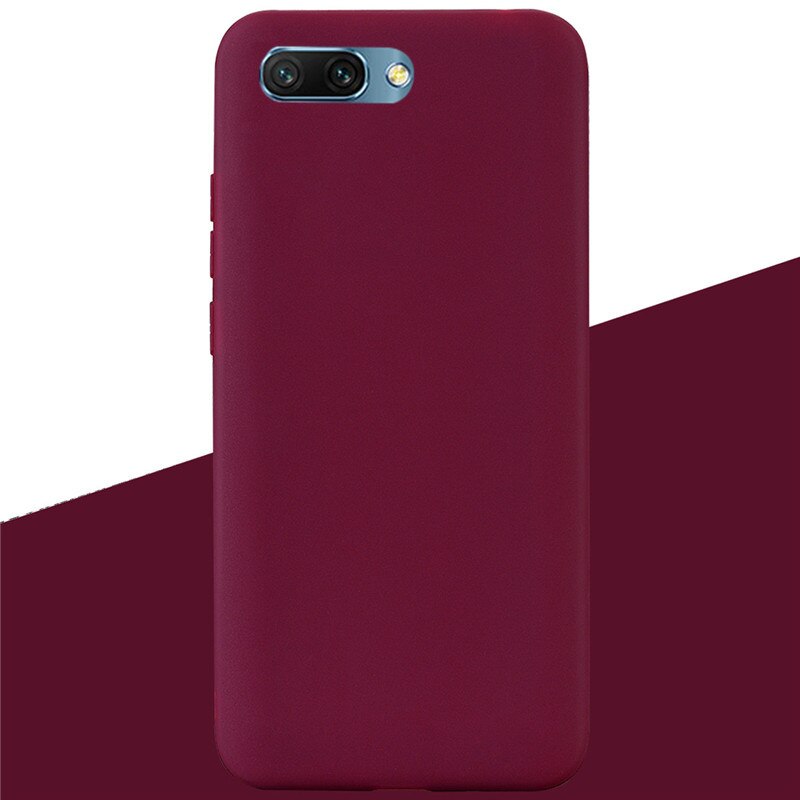 Capa de silicone para col honor 10, capa 5.84 fina, macia, tpu, proteção traseira para col honor 10 col l29: 10 Wine Red