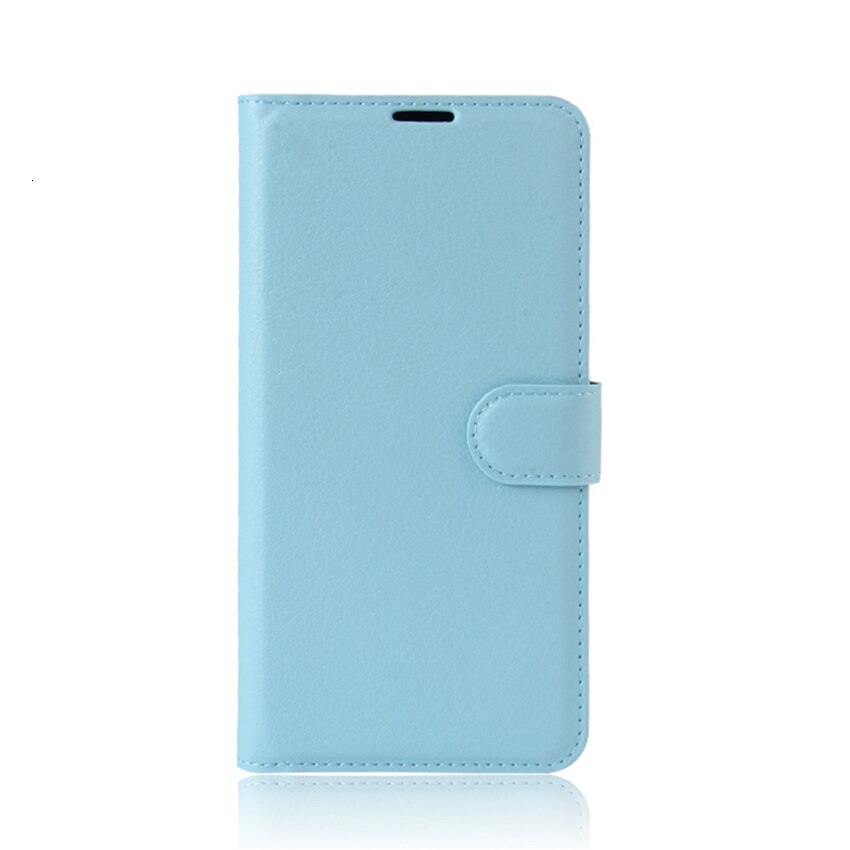 Para asus zenfone max m2 zb633kl caso do telefone de couro da aleta caso para asus zenfone max m2 zb633kl carteira de couro suporte capa: Sky Blue