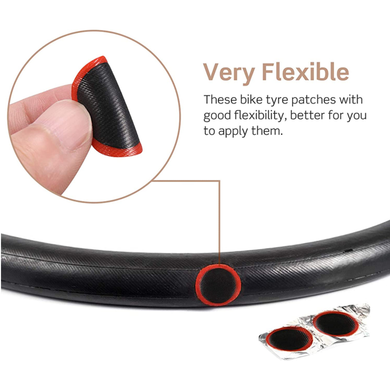 96/48PCS Rubber Puncture Patches Bicycle Tire Tyre Tube Repair Cycle Patch Kit No Glue Bicycle Inner Tube Puncture Repair Tools