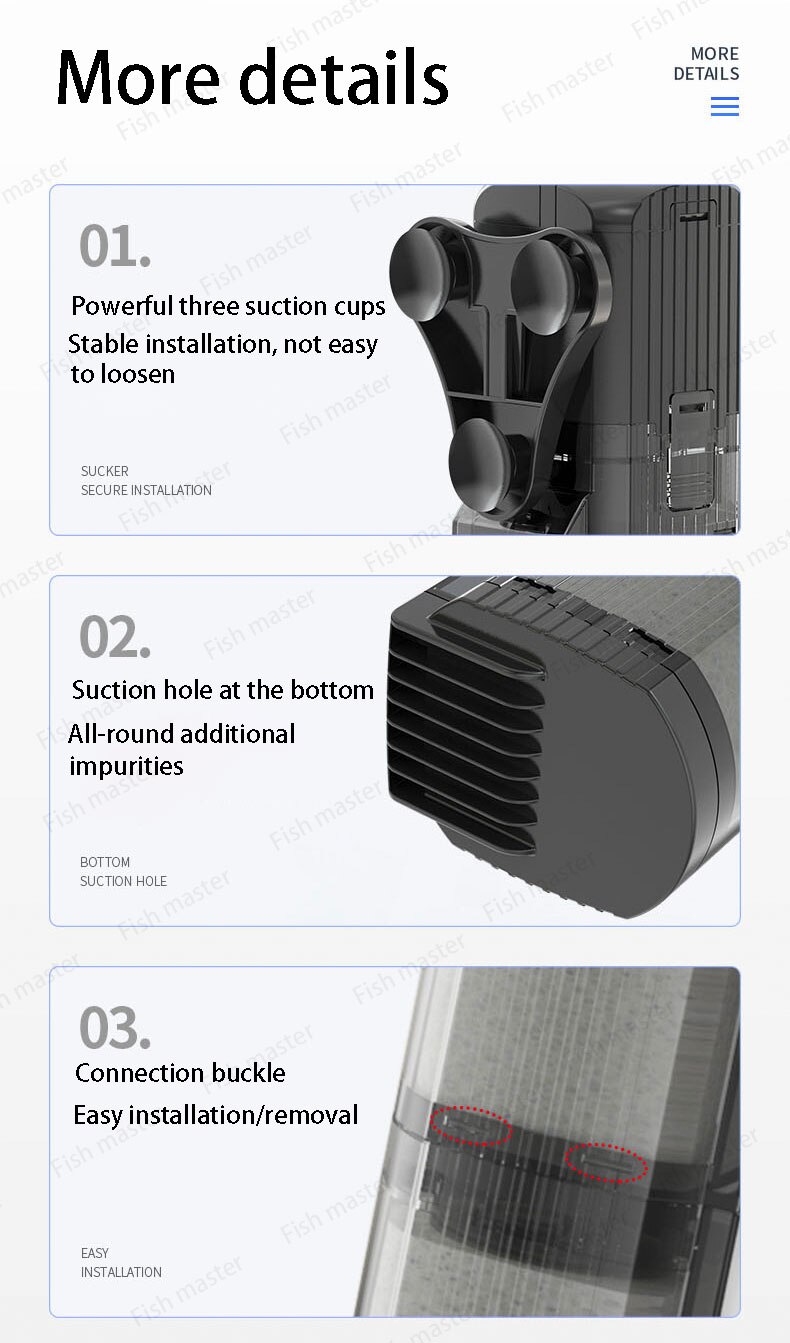 Fish tank aquarium filter barrel box suction automatic gold fish tank circulation feces collection and separation water