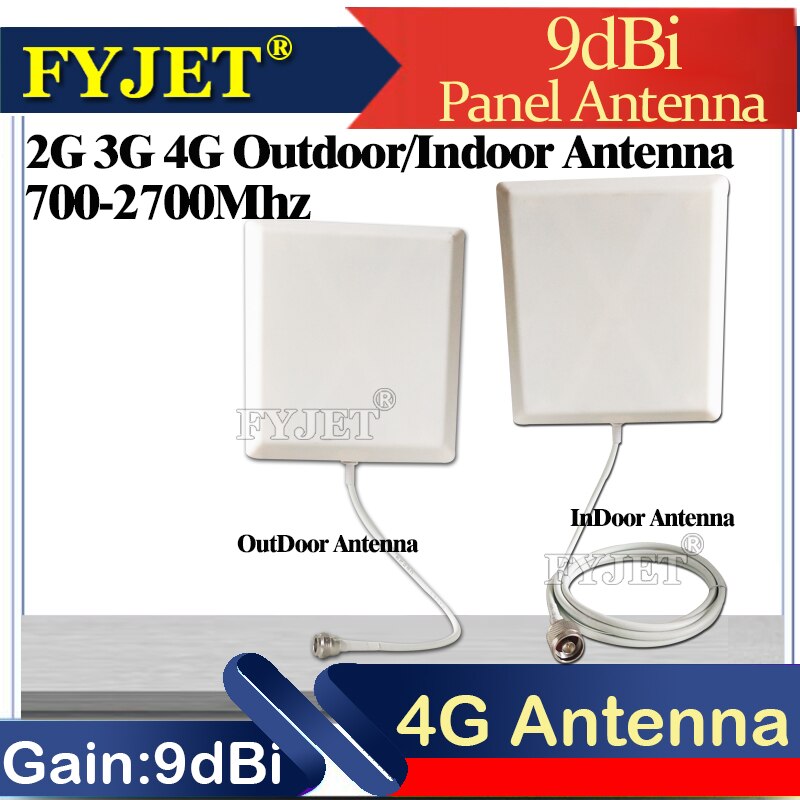 9dBi 4G Antenne draussen drinnen 700 ~ 2700mhz N-Weibliche N-Männlichen Tafel GSM Antenne Zauberstab für Modem Verstärker GSM 2g 3g 4g Signal Booster