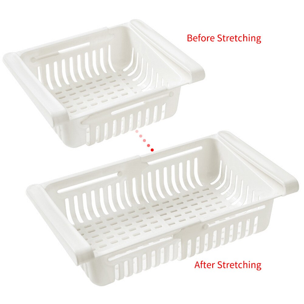 Fridge Organizer Storage Box Refrigerator Drawer Plastic Storage Container Shelf Fruit Egg Food Storage Box Kitchen Accessories#