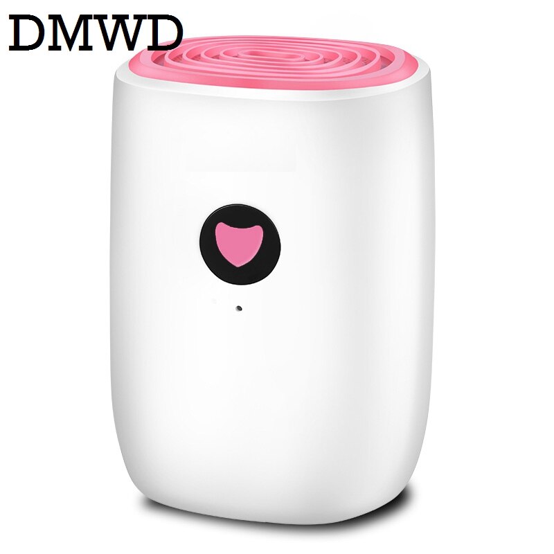 DMWD Mini Portable Semiconductor Dehumidifier Electric Air Dryer Cabinet Absorbing Machine Desiccant Moisture Absorber 800ML EU