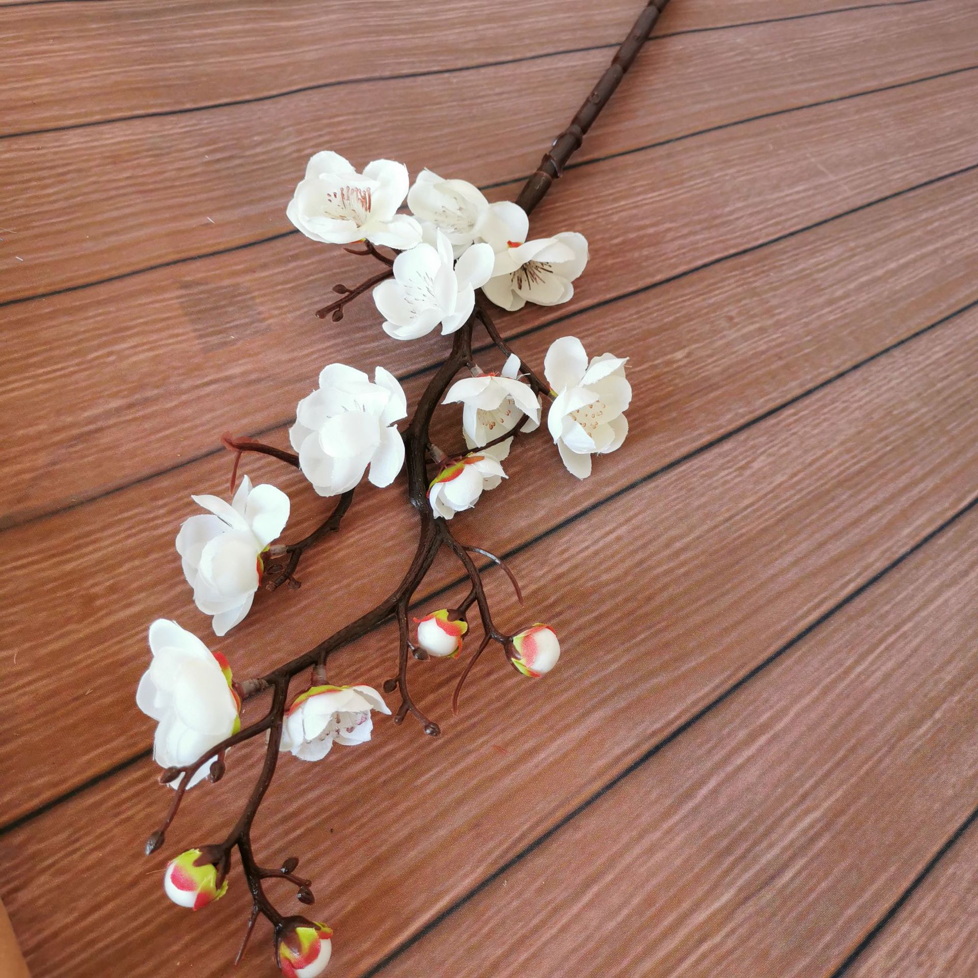 1Pc Kunstmatige Winterseet Bloem Takken Wit Roze Rood Geel Mume Lamei Bloem Voor Kerst Deur Tafel Bloemen Decoratie: Style 15   60cm