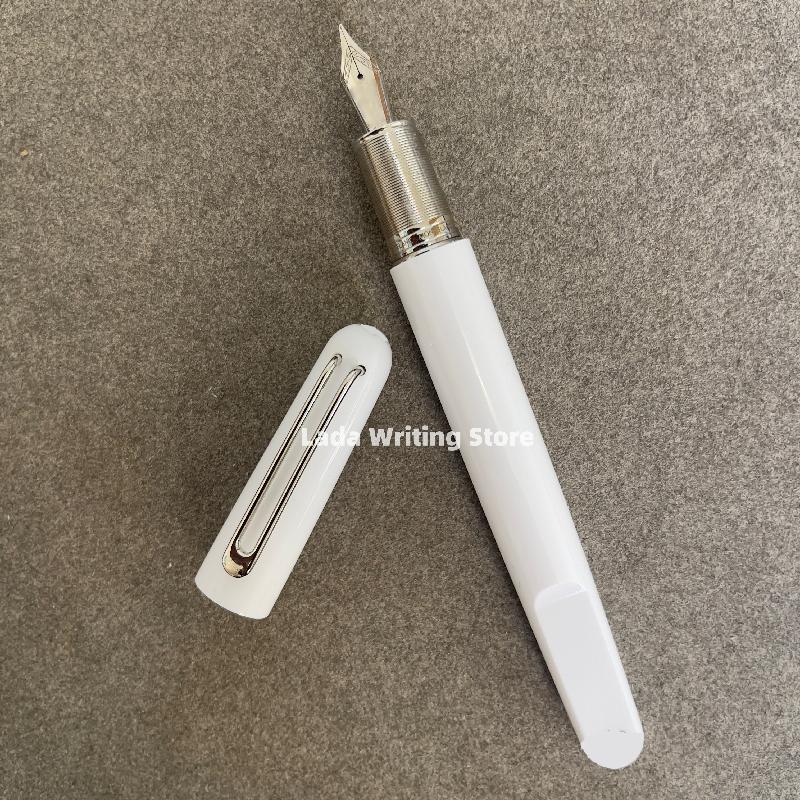 M-series with magnetic cap, fountain pen, rollerball pen, colorful resin holder, beautiful, smooth, writing gifts: White / Whether