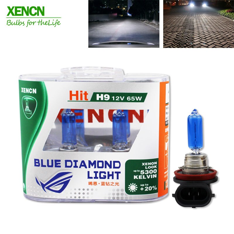 XENCN H9 12V 65W 5300K Blue Diamond Light Halogeen Autolampen Koplamp Lampen 2 stuks voor mazda cx-5 30% Meer ligh 75M Beam