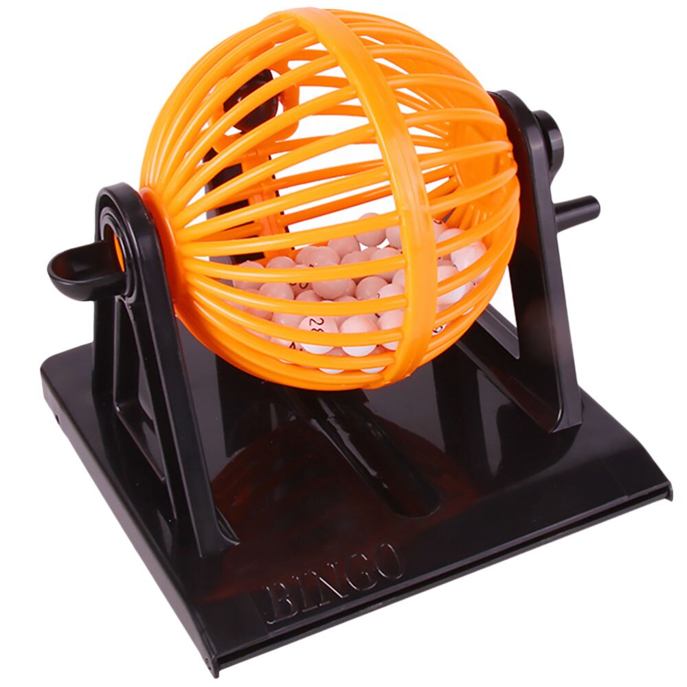 Grote Traditionele Bingo Game Loterij Machine Revolving Bal Dispenser Kooi Ballen Kaarten Educatief Ouder-kind Games