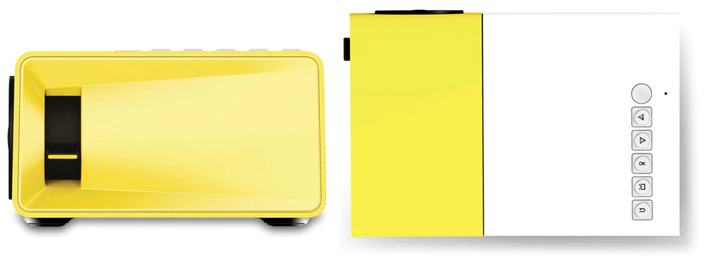 YG300 Led Mini Projector Hoge Resolutie Ultra Draagbare Hd 1080P Hdmi Usb Projector Mediaspeler Us Eu Au Uk socket Twee Kleuren