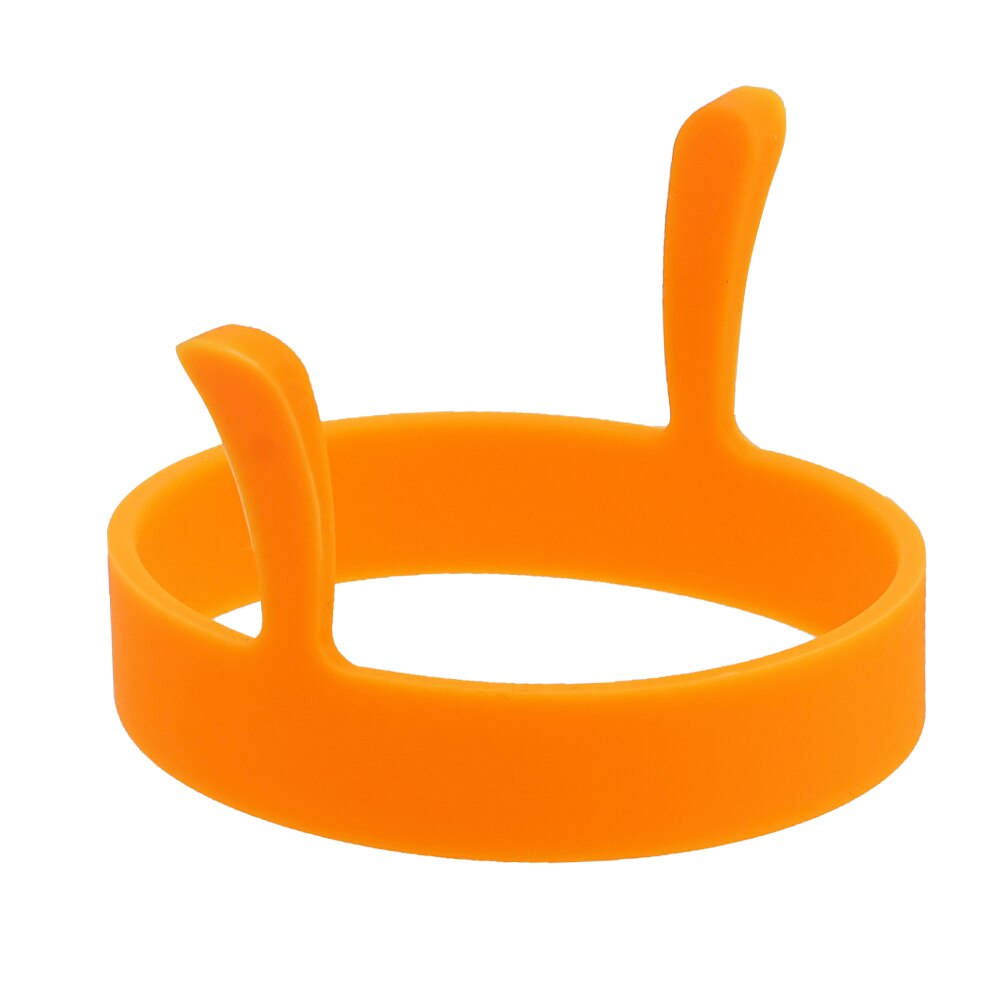 NICEYARD Egg Round Mold Pancake Ring Non-toxic Kitchen Accessories Silicone Omelette Fried Egg Shaper Cooking Tool: Orange