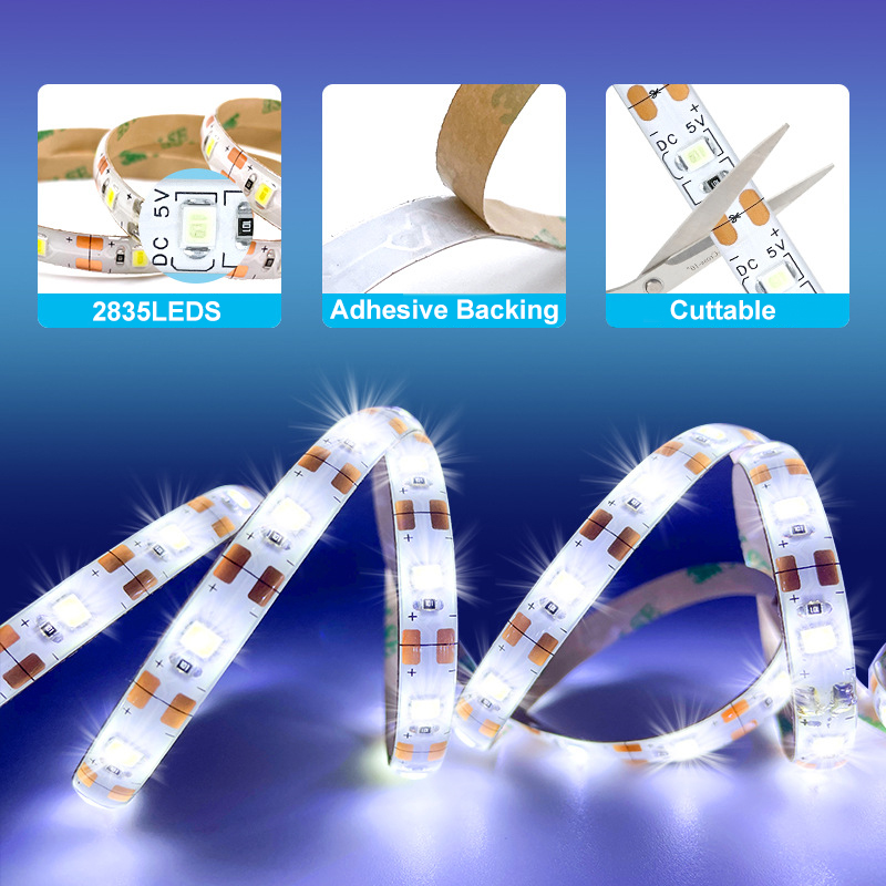 LED-Lichtleiste mit Bewegungsmelder, LED-Lichtleiste, Schrankleiste, Beleuchtung, AAA-Batterie, wasserdicht, für Küche, Kleiderschrank, Schrank, Speisekammer, Schrank