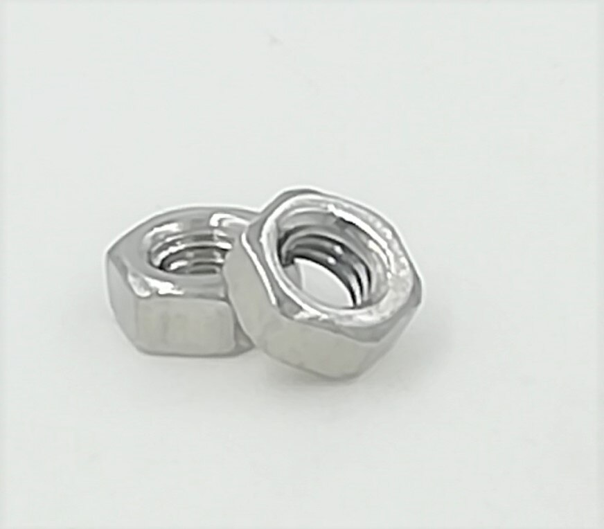 50pcs DIN934 M1.6 M2 M2.5 M3 M4 M5 M6 M8 m10 m12 stainless steel Hex nut